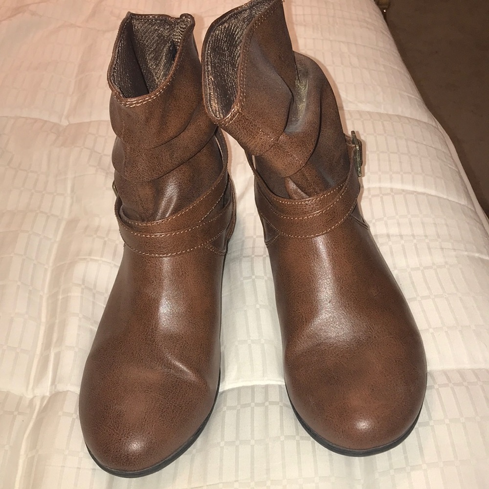 Brown booties